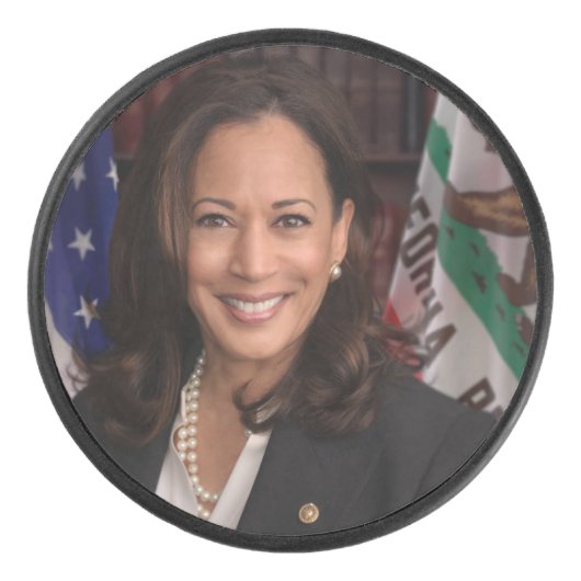 Kamala Harris US Vice President, Biden 2024 Hockey Puck (Voorkant)
