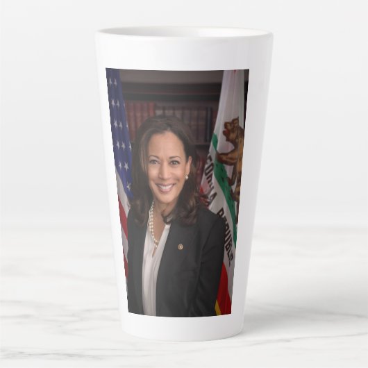 Kamala Harris US Vice President, Biden 2024 Latte Mok (Voorkant)