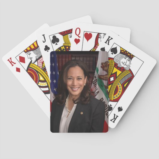 Kamala Harris US Vice President, Biden 2024 Pokerkaarten (Achterkant)