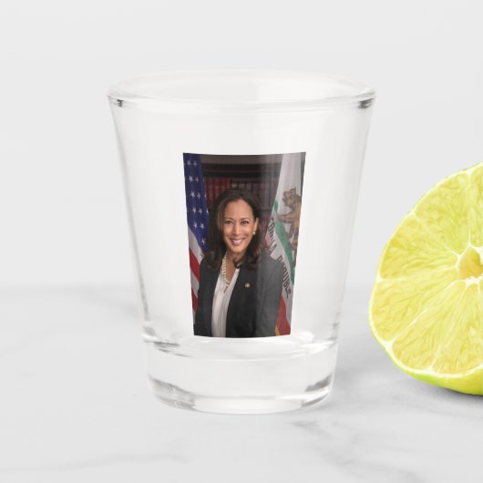 Kamala Harris US Vice President, Biden 2024 Shot Glas (Voorkant)