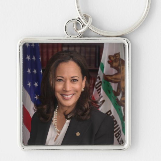 Kamala Harris US Vice President, Biden 2024 Sleutelhanger (Voorkant)