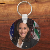 Kamala Harris US Vice President, Biden 2024 Sleutelhanger (Voorkant)