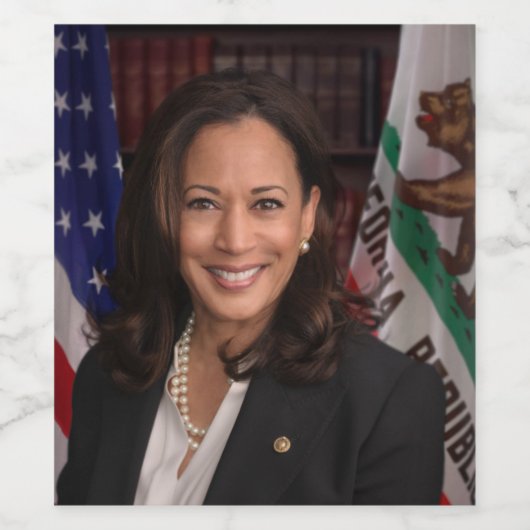 Kamala Harris US Vice President, Biden 2024 Wijn Etiket (Enkel label)