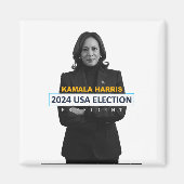 Kamala Harris USA Verkiezingen President 2024 Magneet (Voorkant)
