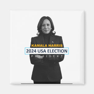 Kamala Harris USA Verkiezingen President 2024 Magneet