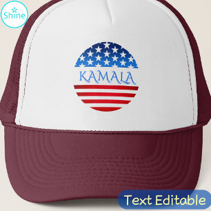Kamala Harris USA Vlag Democraten Gepersonaliseerd Trucker Pet