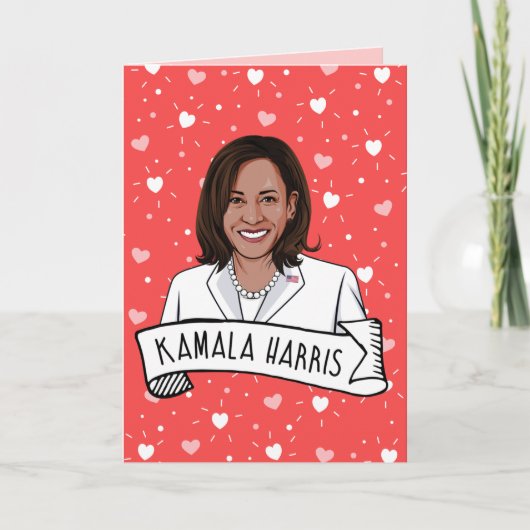 Kamala Harris Valentijnsdag Kaart (Voorkant)