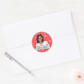 Kamala Harris Valentijnsdag Ronde Sticker (Envelop)