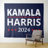 Kamala Harris Verkiezing 2024 III Wandkleed (In Situ (horizontaal))