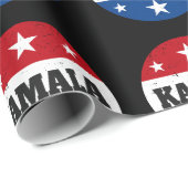 Kamala Harris Verkiezing 2024 V Cadeaupapier (Rol Hoek)
