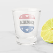 Kamala Harris Verkiezing 2024 V Shot Glas (Achterkant)