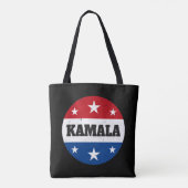 Kamala Harris Verkiezing 2024 V Tote Bag (Achterkant)