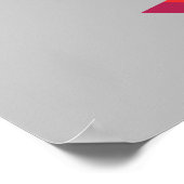 Kamala Harris verkiezing Grappig Anti-Trump Rood & Poster (Hoek)