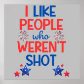 Kamala Harris verkiezing Grappig Anti-Trump Rood & Poster (Voorkant)