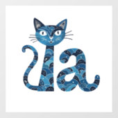 Kamala Harris verkiezing kinderloze kat dame Raamsticker (Vel)