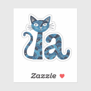 Kamala Harris verkiezing kinderloze kat dame Sticker