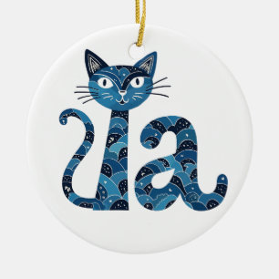 Kamala Harris verkiezing kinderloze kattenvrouw Keramisch Ornament