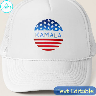 Kamala Harris Verkiezing USA Vlag Moderne aangepas Trucker Pet