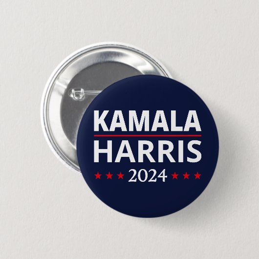 Kamala Harris Verkiezingen 2024 III Ronde Button 5,7 Cm (Voorkant /achterkant)