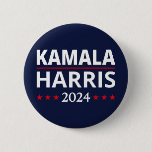 Kamala Harris Verkiezingen 2024 III Ronde Button 5,7 Cm