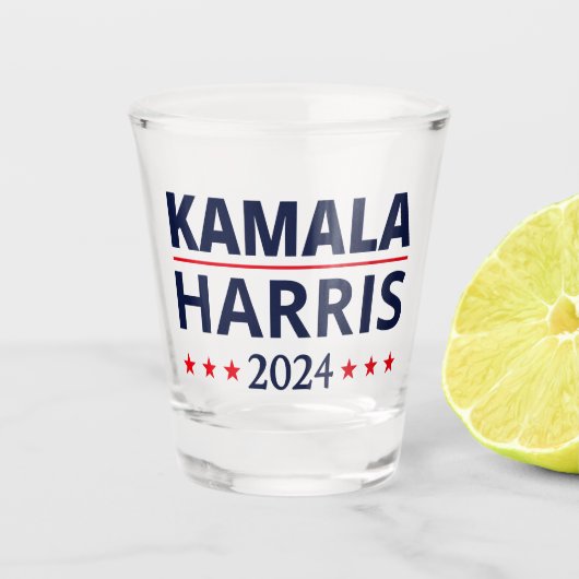 Kamala Harris Verkiezingen 2024 III Shot Glas (Voorkant)