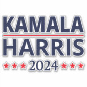 Kamala Harris Verkiezingen 2024 III Sticker (Voorkant)