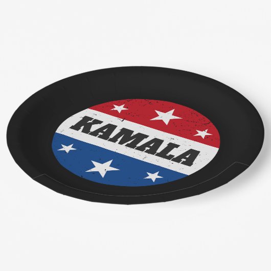 Kamala Harris Verkiezingen 2024 V Papieren Bordje (Gekanteld)