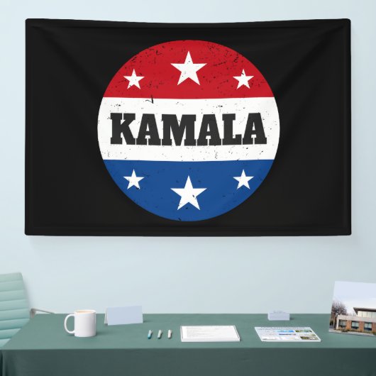 Kamala Harris Verkiezingen 2024 V Spandoek (Beurs)