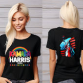 Kamala Harris - Vibrant Rainbow Tri-Blend Shirt