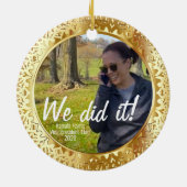 Kamala Harris, vice-President-verkozen "We hebben  Keramisch Ornament (Achterkant)