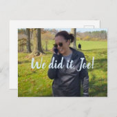 Kamala Harris, vice-President: We hebben het gedaa Briefkaart (Voorkant / Achterkant)