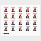 Kamala Harris Vierkante Sticker (Vel)