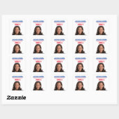 Kamala Harris Vierkante Sticker (Vel)
