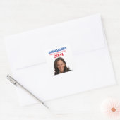 Kamala Harris Vierkante Sticker (Envelop)