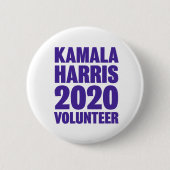 Kamala Harris Volunteer 2-inch Button rondom (Voorkant)