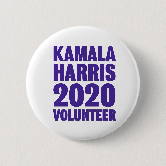 Kamala Harris Volunteer 2-inch Button rondom (Voorkant)