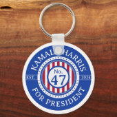 Kamala Harris voor 47e President 2024 Sleutelhanger (Voorkant)