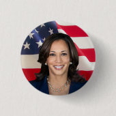 Kamala Harris voor Amerika Ronde Button 3,2 Cm (Voorkant)