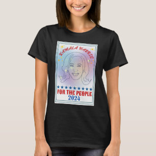 Kamala Harris voor het People 2024 Campaign Poster T-shirt