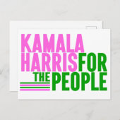 Kamala Harris voor het People Briefkaart (Voorkant / Achterkant)