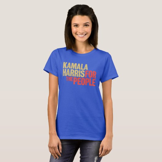 Kamala Harris voor het People President 2024 T-shirt (Voorkant volledig)