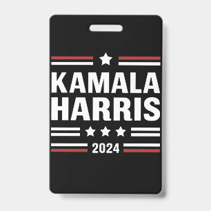 Kamala Harris voor het Volk 2024 President Badge