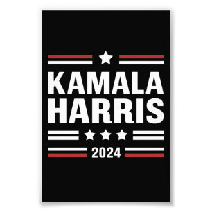 Kamala Harris voor het Volk 2024 President  Foto Afdruk