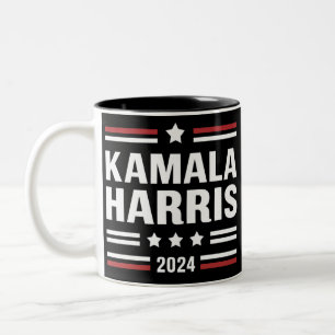 Kamala Harris voor het Volk 2024 President  Tweekleurige Koffiemok
