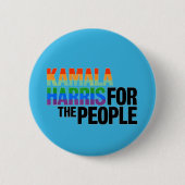 Kamala Harris voor het volk Ronde Button 5,7 Cm (Voorkant)