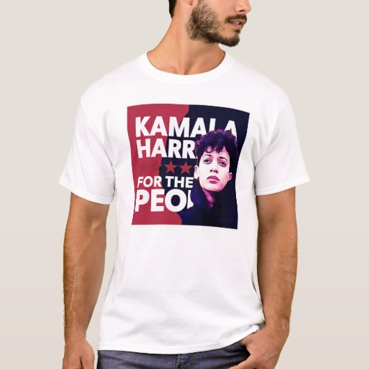 Kamala Harris voor het volk T-shirt (Voorkant)