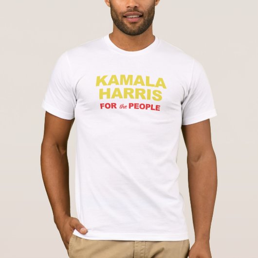 Kamala Harris voor het volk T-shirt (Voorkant)