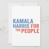 Kamala Harris Voor het Volk Verkiezing Democraten Bedankkaart (Voorkant)