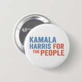 Kamala Harris Voor het Volk Verkiezing Democraten Ronde Button 5,7 Cm (Voorkant /achterkant)