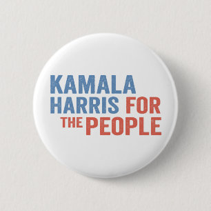Kamala Harris Voor het Volk Verkiezing Democraten Ronde Button 5,7 Cm